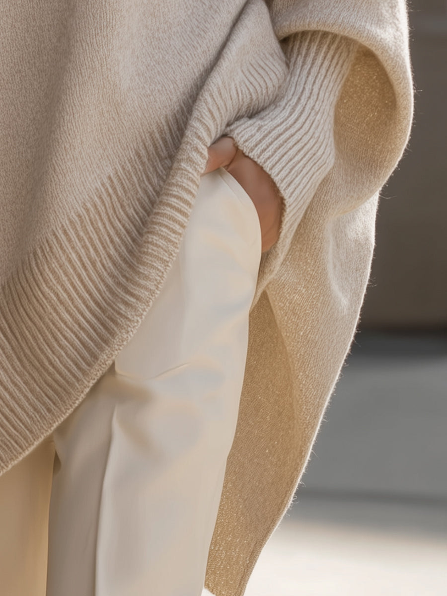Roque | Maglione oversize morbido e moderno in misto lana