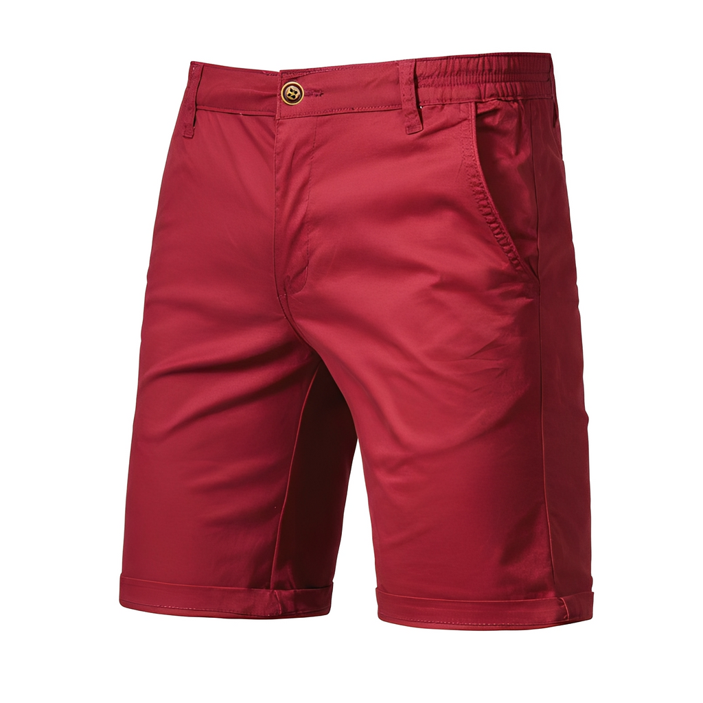 SUENTA Atmos | Kurze Herrenhose – Entspannter Schnitt, Trendiges Design & Urbane Leichtigkeit Rot