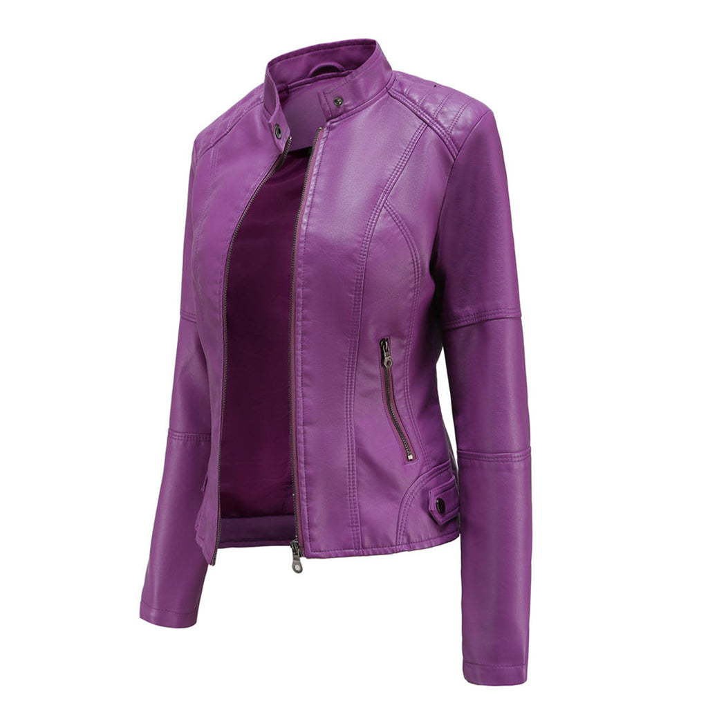 Parsha | Women's jacket with a stand-up collar and zippered pockets