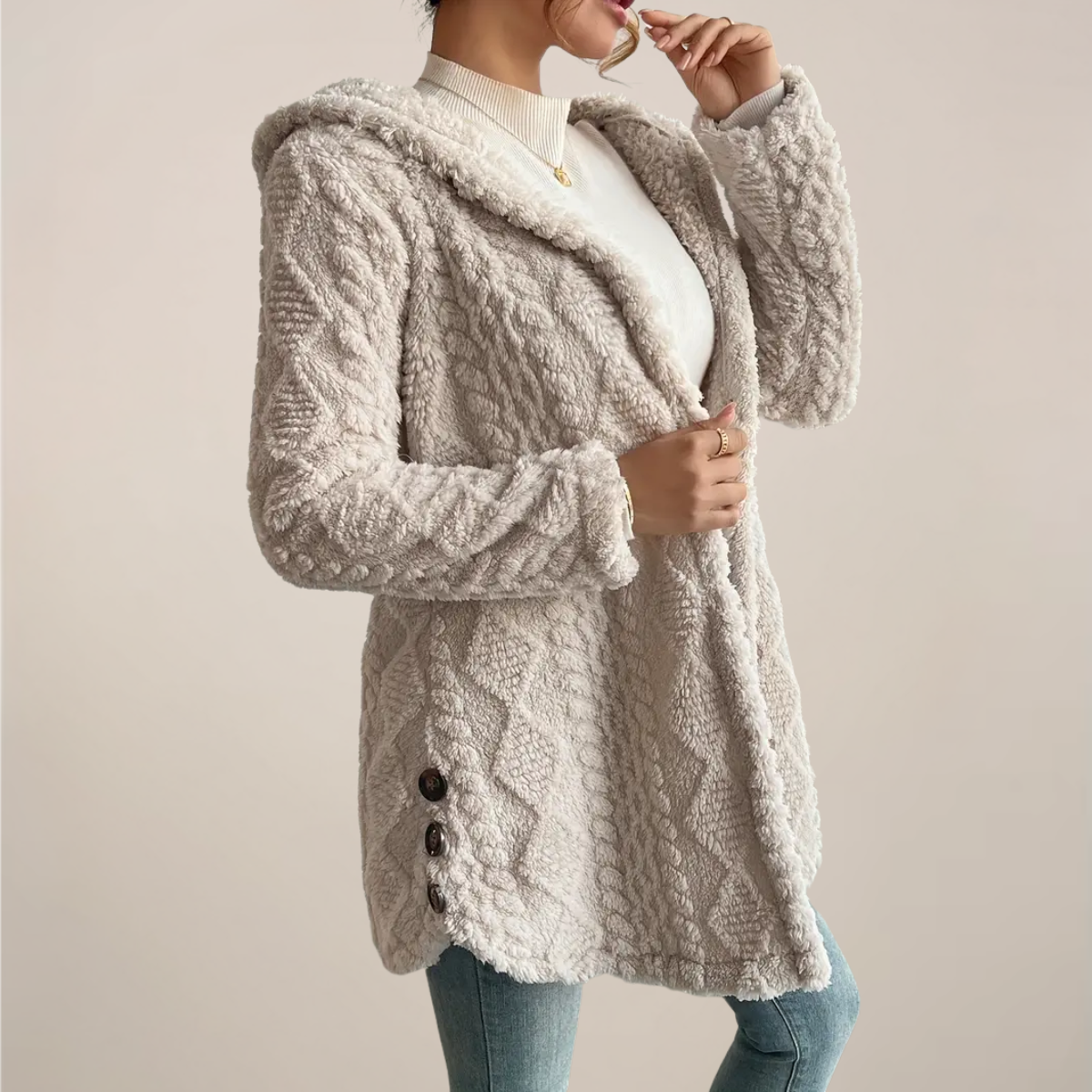 Sephira | Damen Frühlings Lockerer Strickcardigan