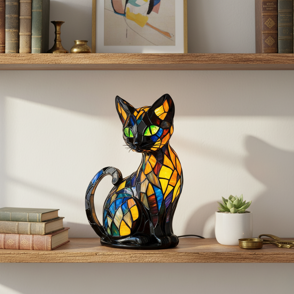 Anmutige Katze – Kunstvolle Dekofigur