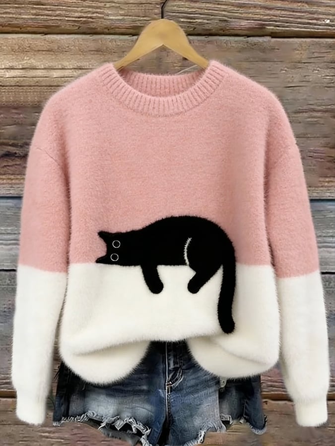 SUENTA Dôre | Kuscheliger Oversize-Pullover Pink