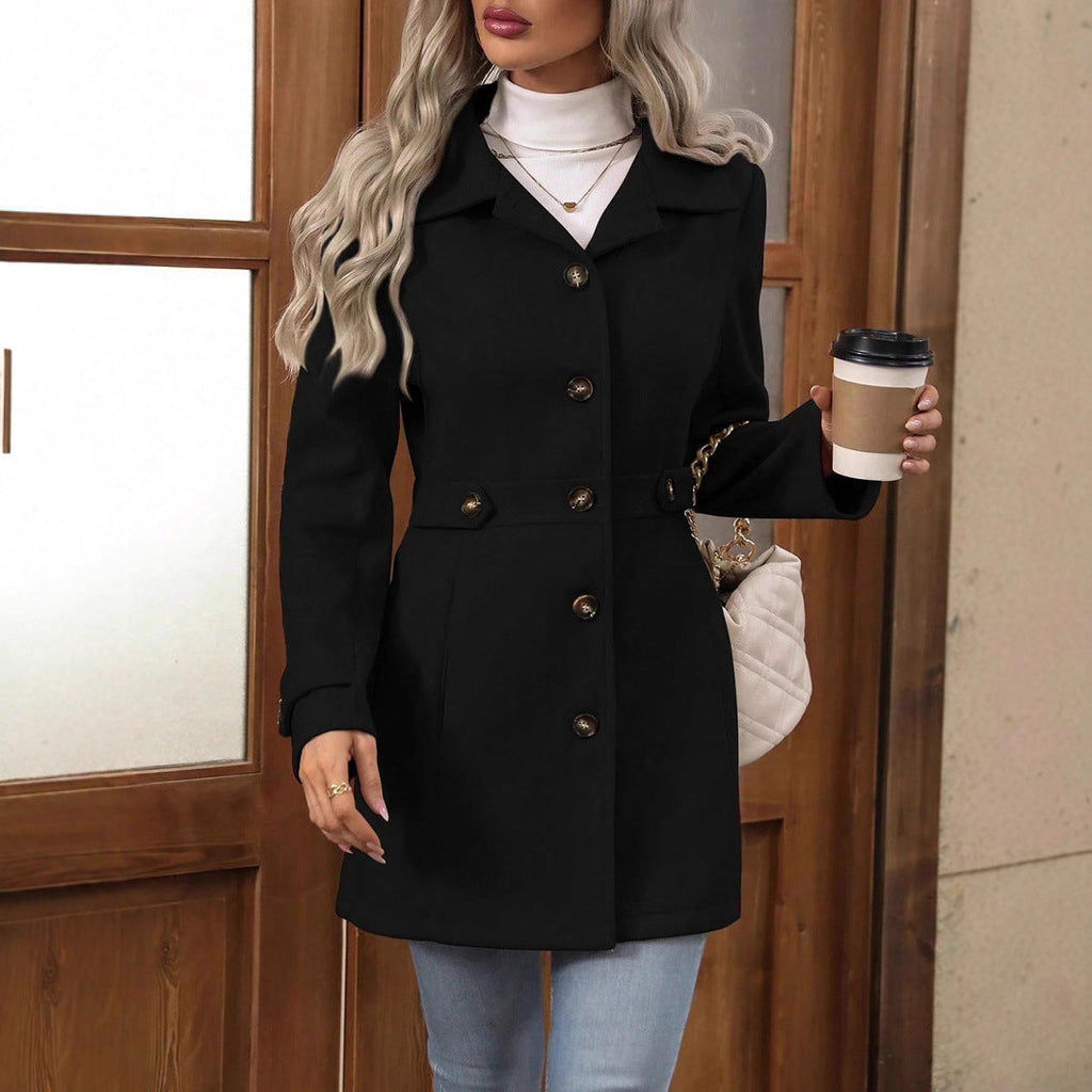 Isana | Herbst-Trenchcoat für Damen mit Gürtel, taillierter Schnitt, Übergangszeit