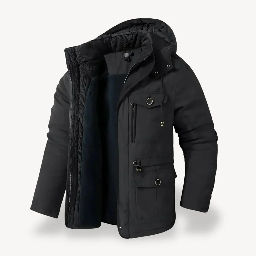 Ranches | Herren Robuste Winterjacke mit Fleece-Futter