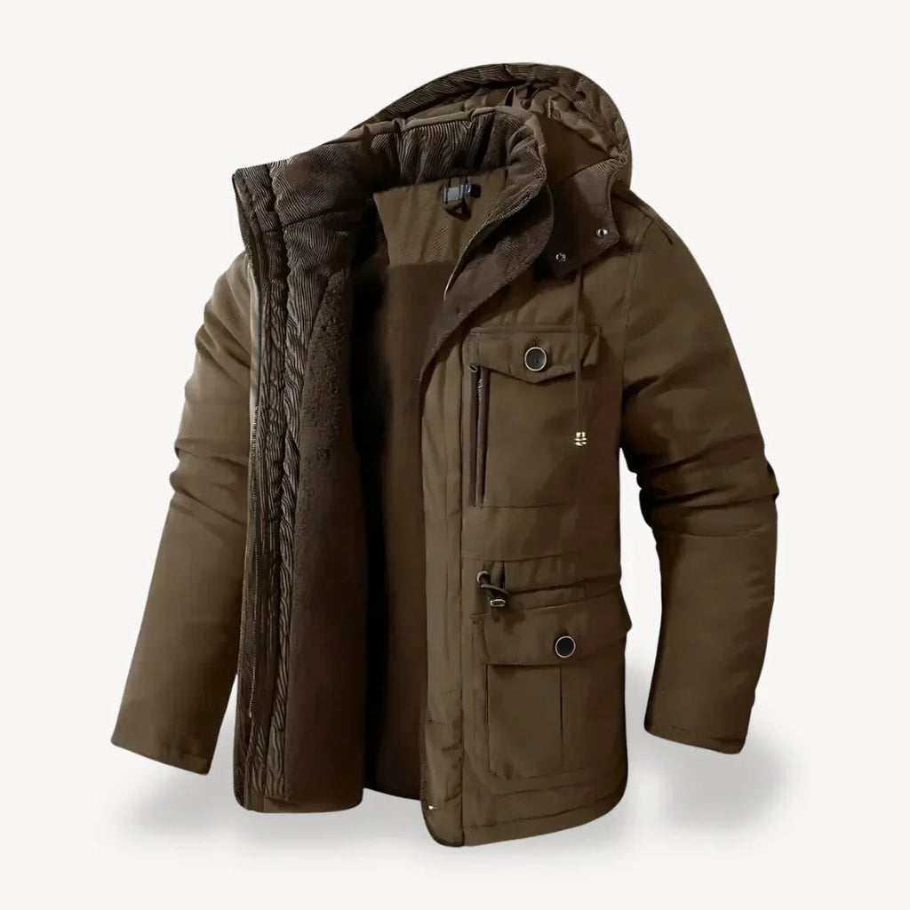 Ranches | Herren Robuste Winterjacke mit Fleece-Futter