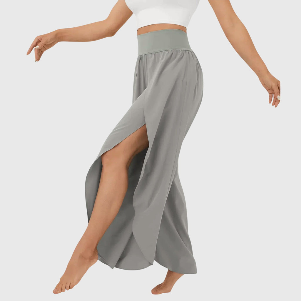 Tasana | Damen Weit geschnittene Boho-Hose mit Schlitzdesign