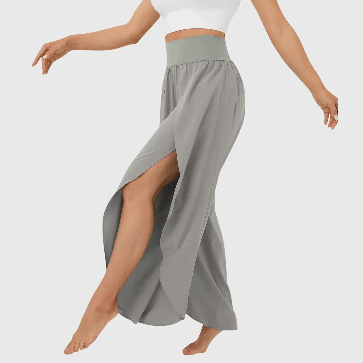 Tasana | Damen Weit geschnittene Boho-Hose mit Schlitzdesign