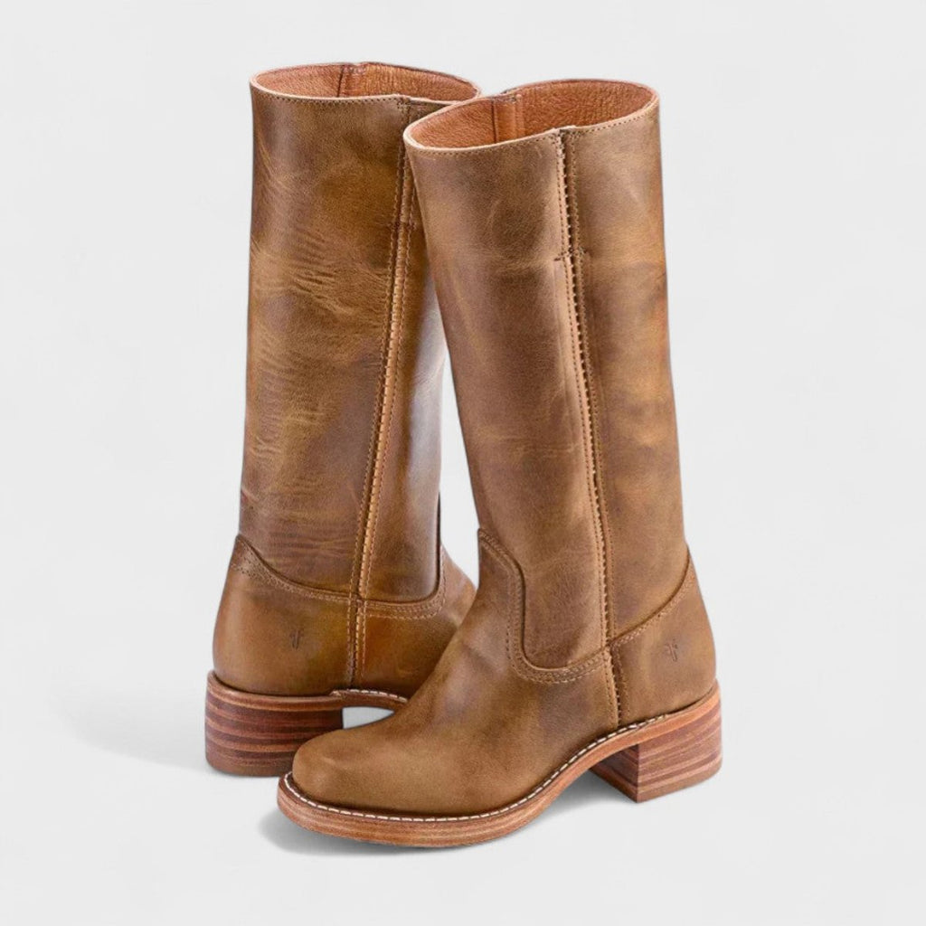 Sephira | Women's knee-high leather boots in a classic Western style