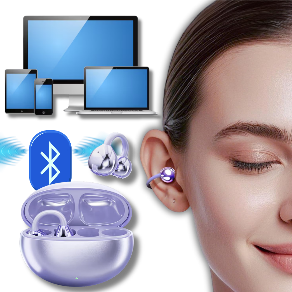 Kabellose Open-Ear Bluetooth-Clip-Kopfhörer mit klarem Klang