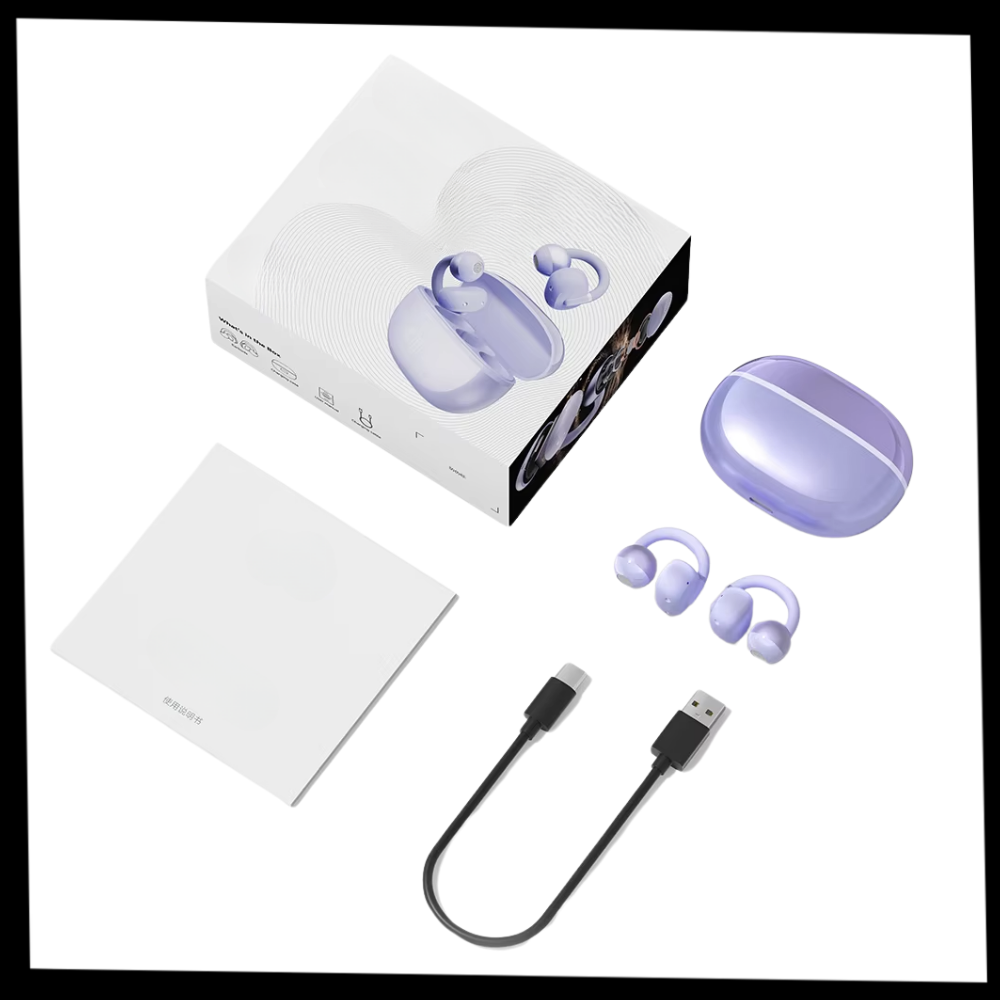Kabellose Open-Ear Bluetooth-Clip-Kopfhörer mit klarem Klang