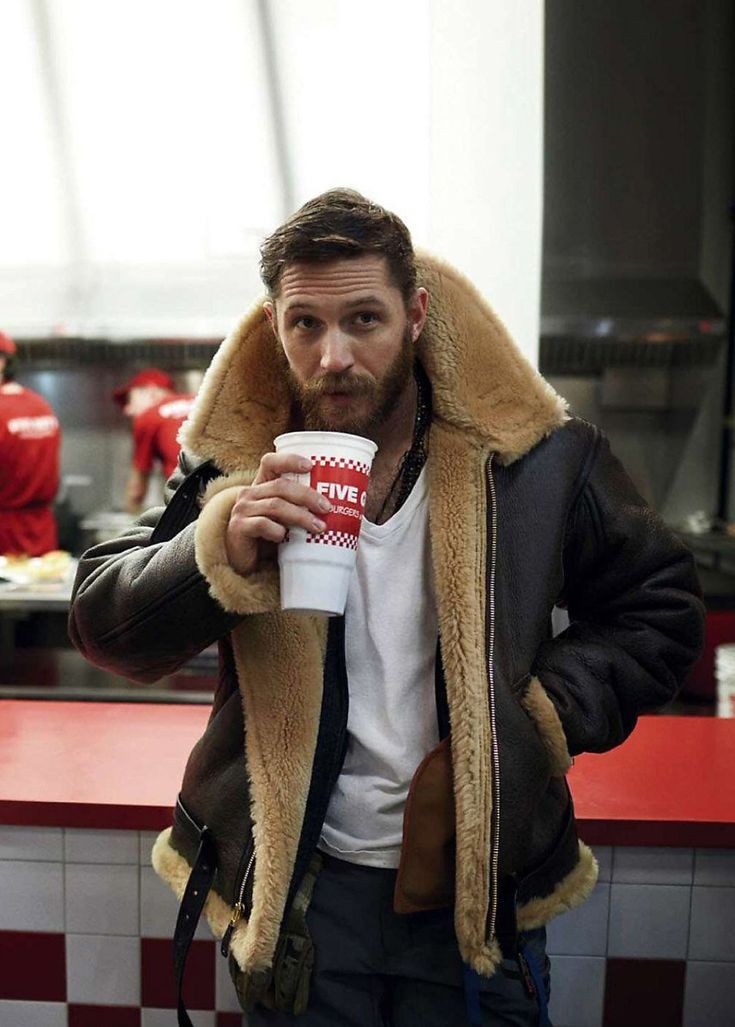 Figueral | Herren Klassische Fliegerjacke mit Reißverschluss