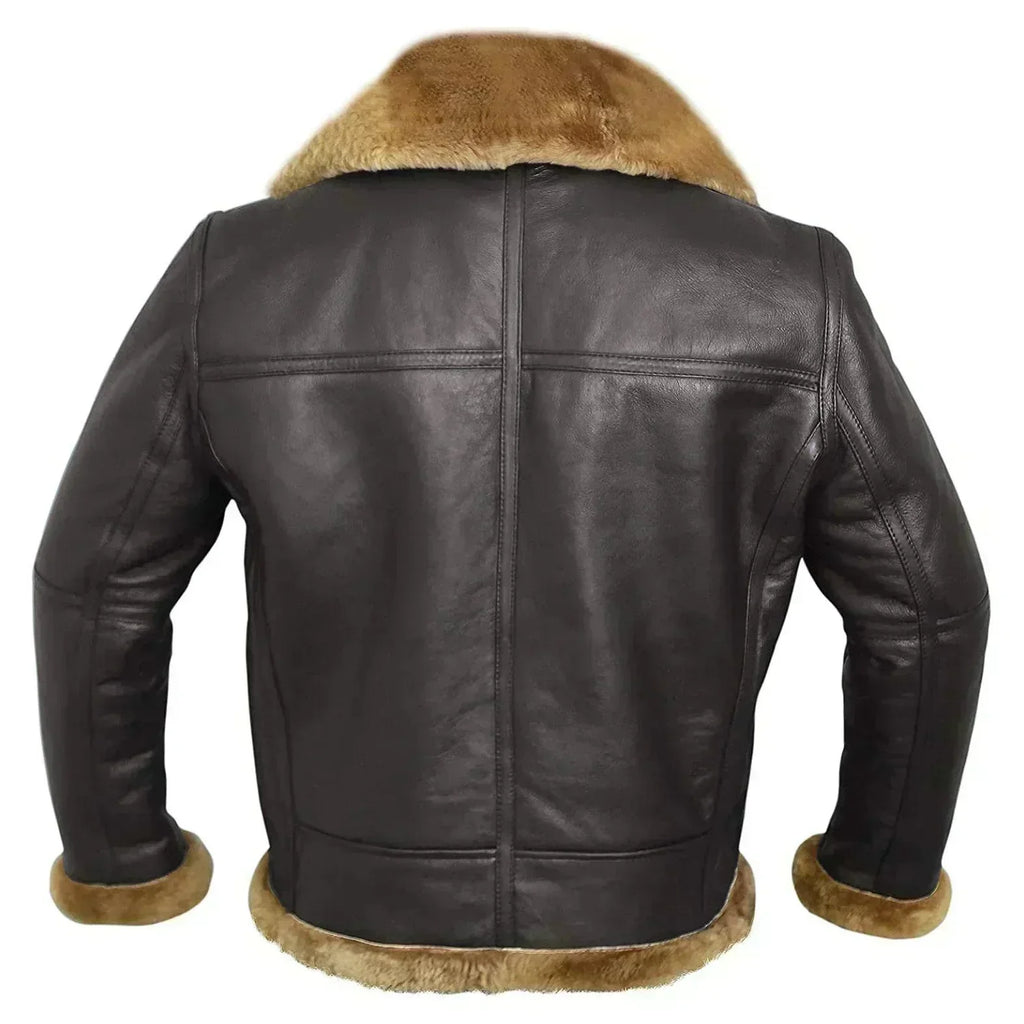 Figueral | Herren Klassische Fliegerjacke mit Reißverschluss