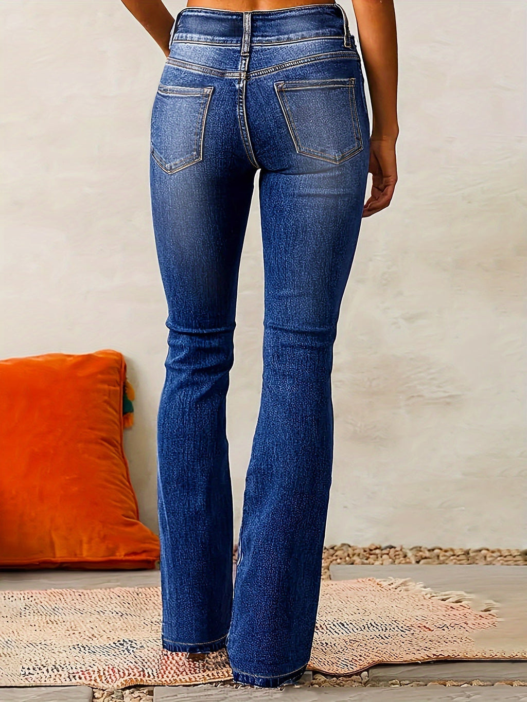 Isana | Damen High-Waist Jeans mit weitem Bein
