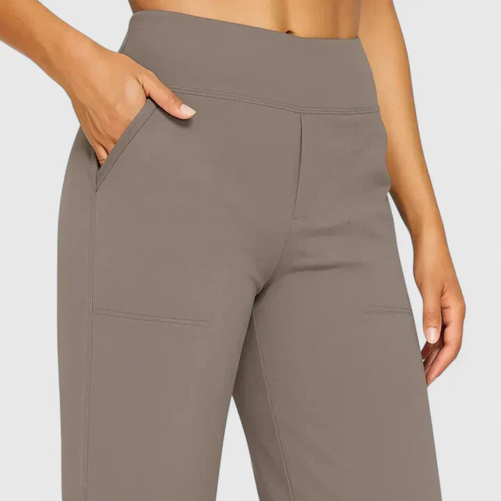Solis | Damen Weite Lounge-Hose mit Stretchbund