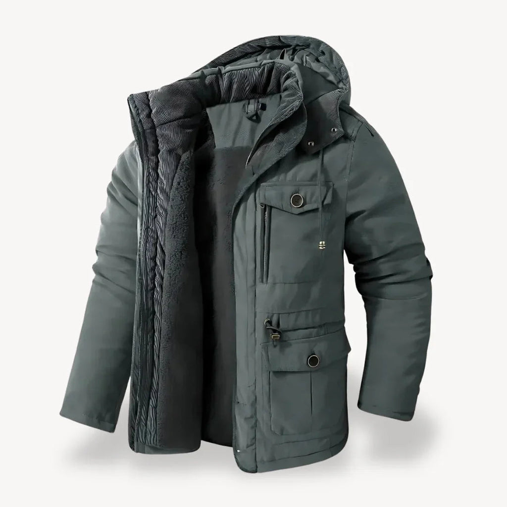Ranches | Herren Robuste Winterjacke mit Fleece-Futter
