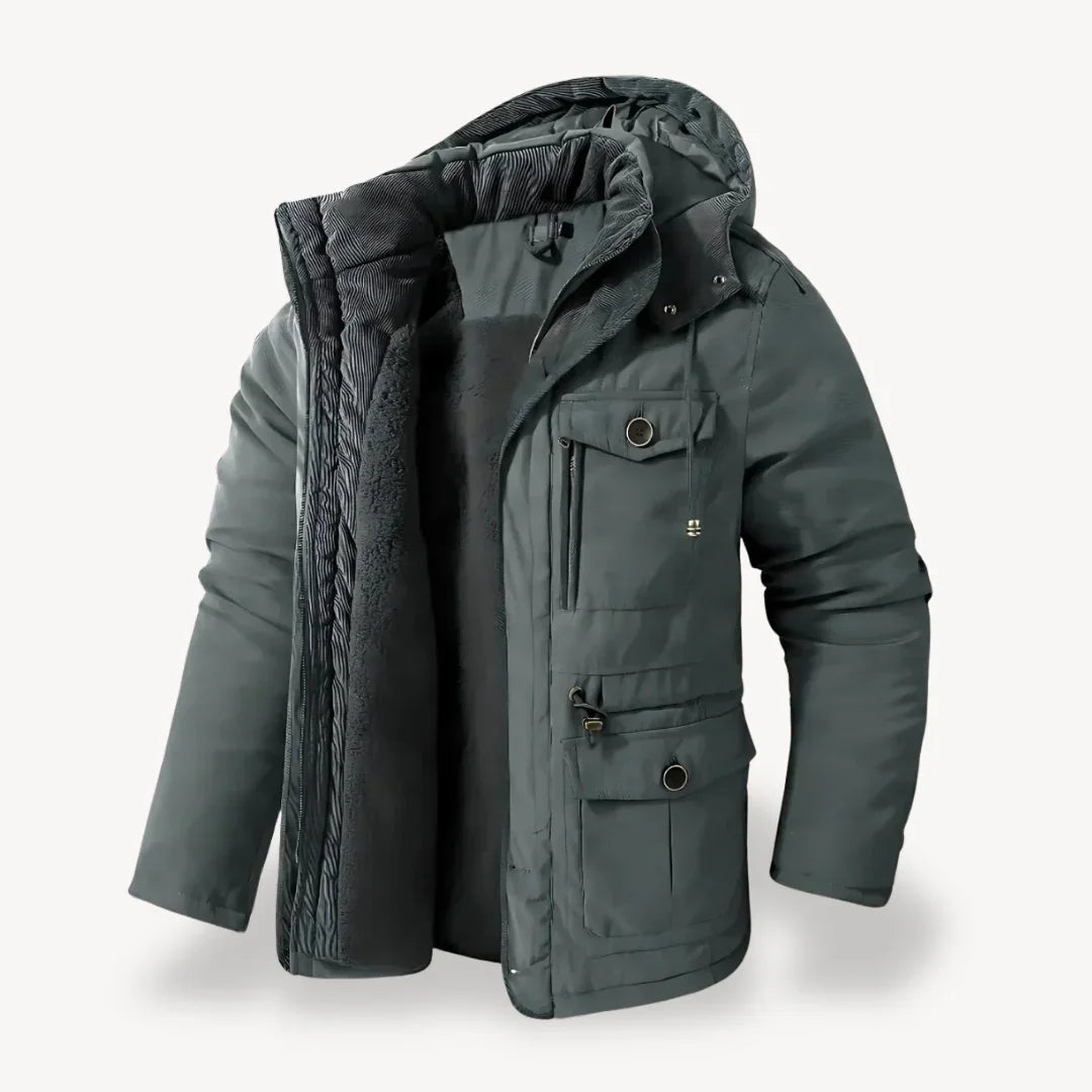 Ranches | Herren Robuste Winterjacke mit Fleece-Futter