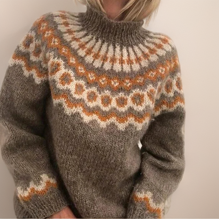 SUENTA Dôre | Nordischer Pullover mit Muster