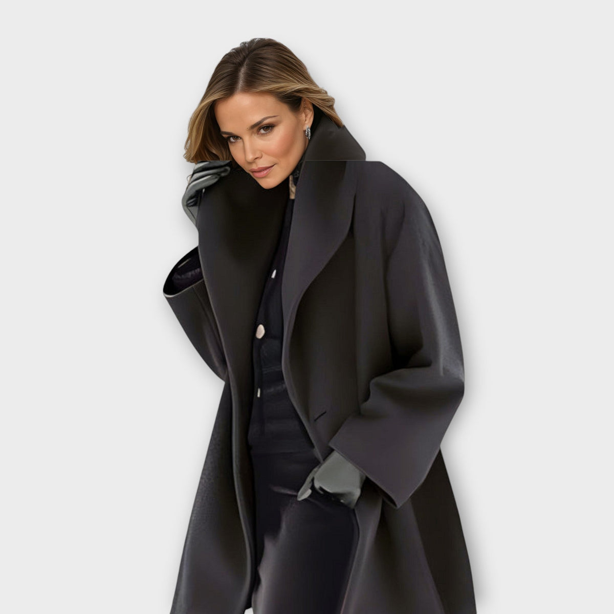 Amore | Damen Oversized-Wintermantel im modernen Stil