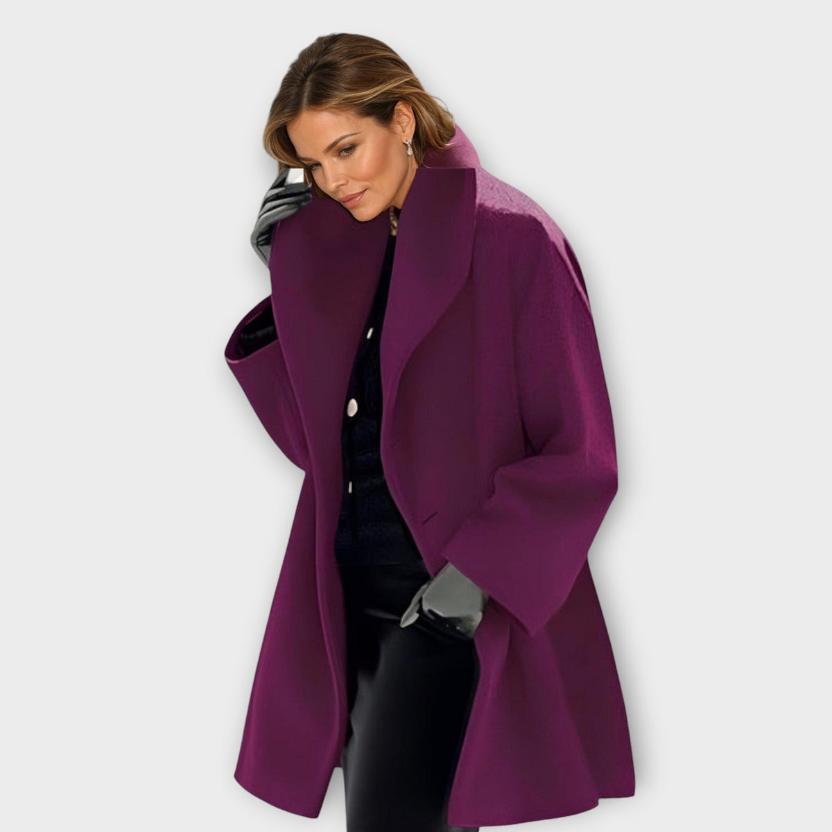 Amore | Damen Oversized-Wintermantel im modernen Stil