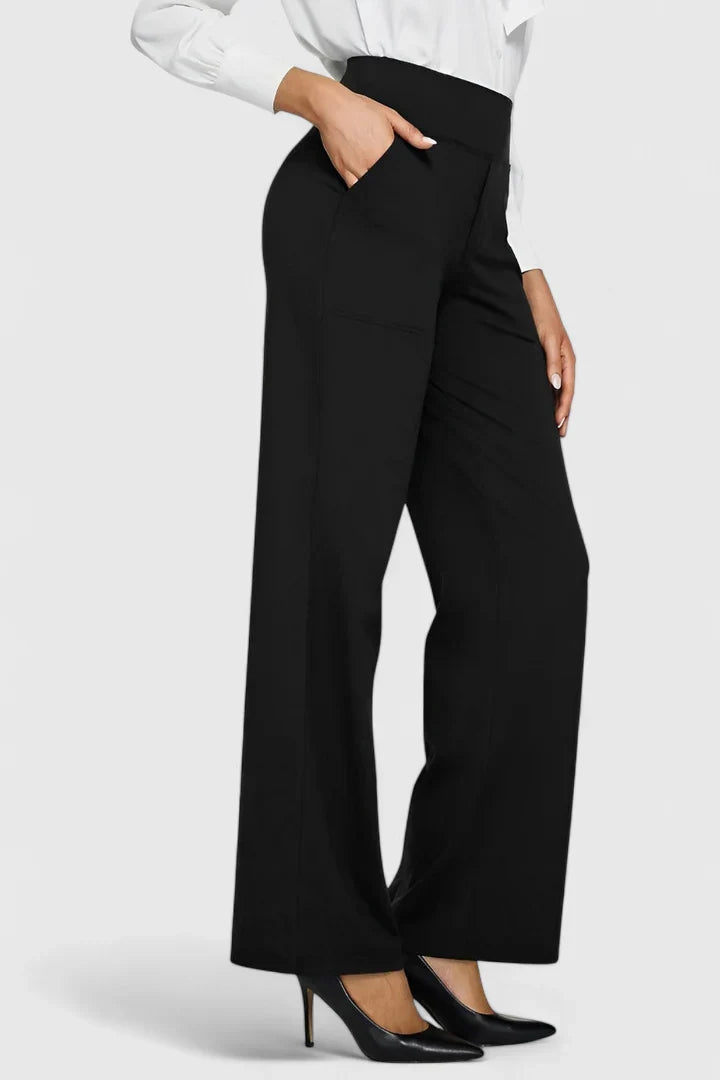 Solis | Damen Weite Loungehose mit Stretchbund