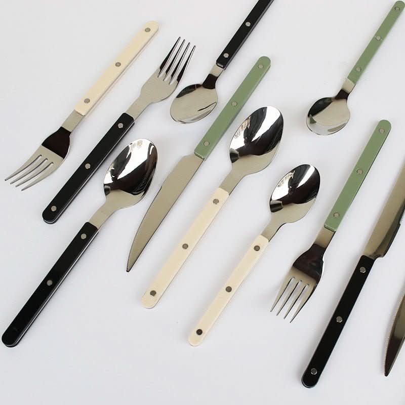 SUENTA 24-teiliges Besteckset aus Edelstahl mit Gravur