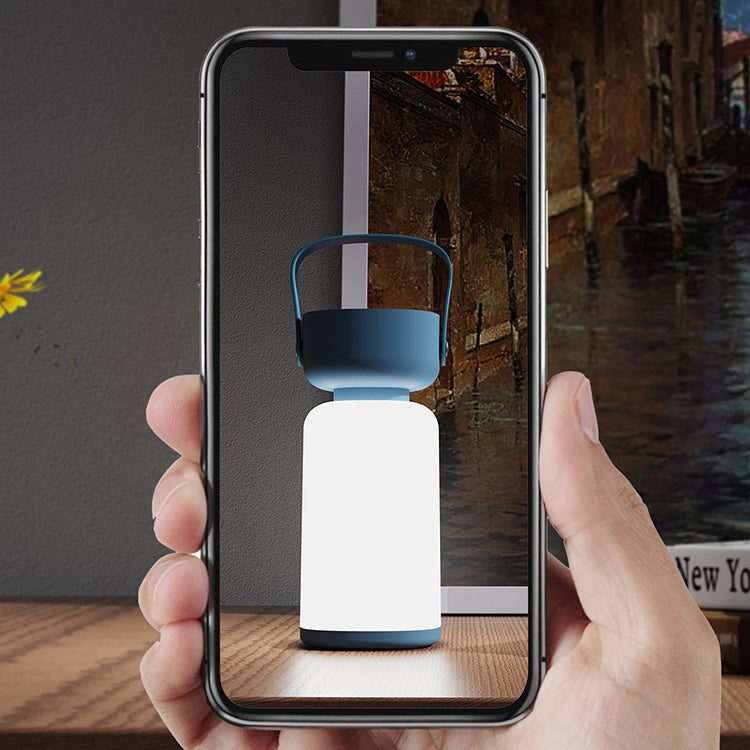 Amanti – Lámpara de mesa LED portátil e impermeable con moderno diseño cilíndrico