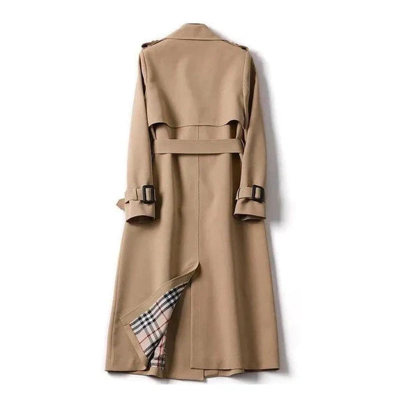 Mechi | Μακριά γυναικεία καμπαρντίνα με διπλή σειρά κουμπιών